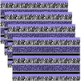 thumbnail image 1 of Teel Green Ombre Striped Table Place Mats Geometric Circle Stripes Placemats Set of 4 Retro Geometry Placemat for Kitchen Dining Table 18"x12" Black Indoor Outdoor Decor Table Mats Easy to Clean, 1 of 4