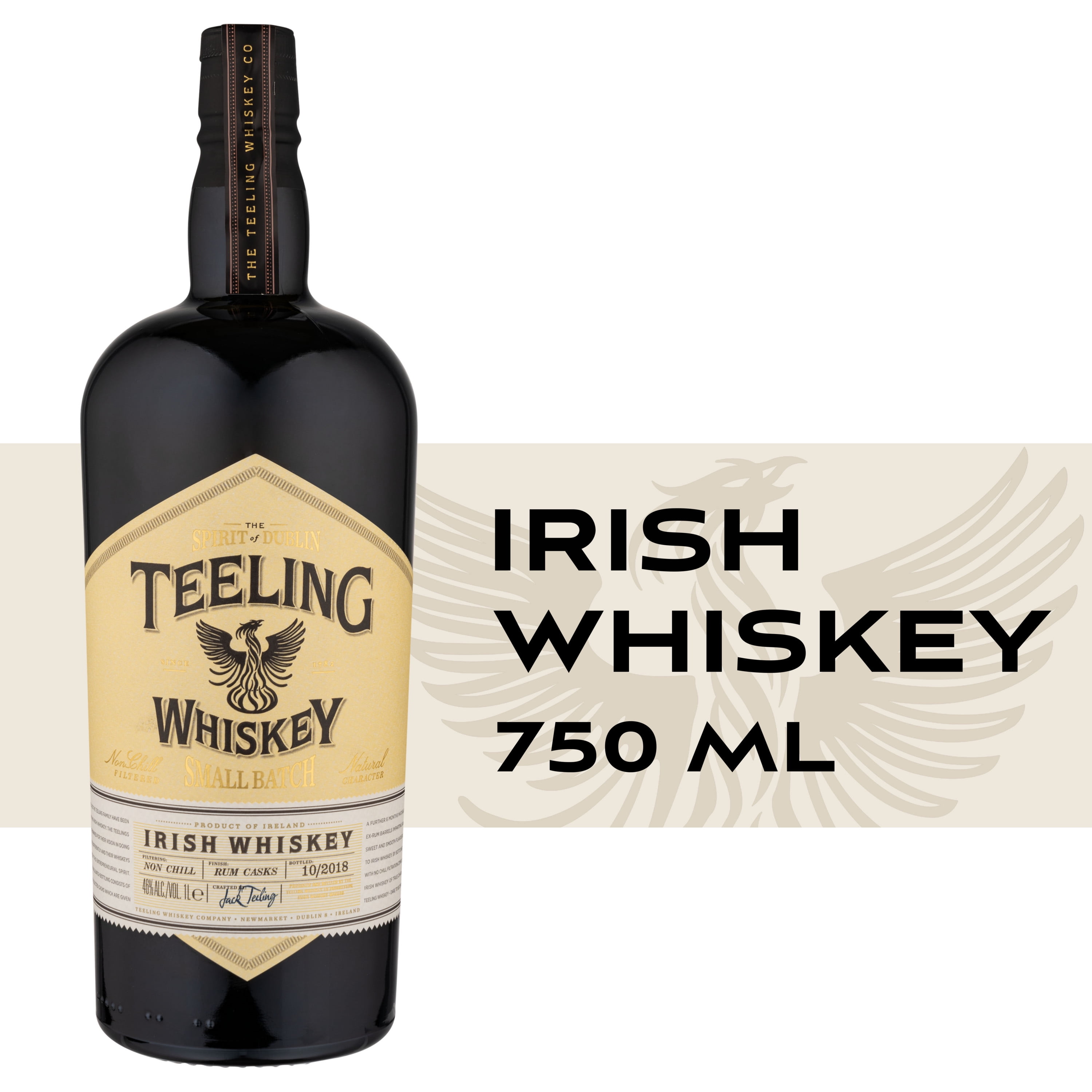 Teeling Small Batch Irish Whiskey, 750 ml Bottle, ABV 46% - Walmart.com