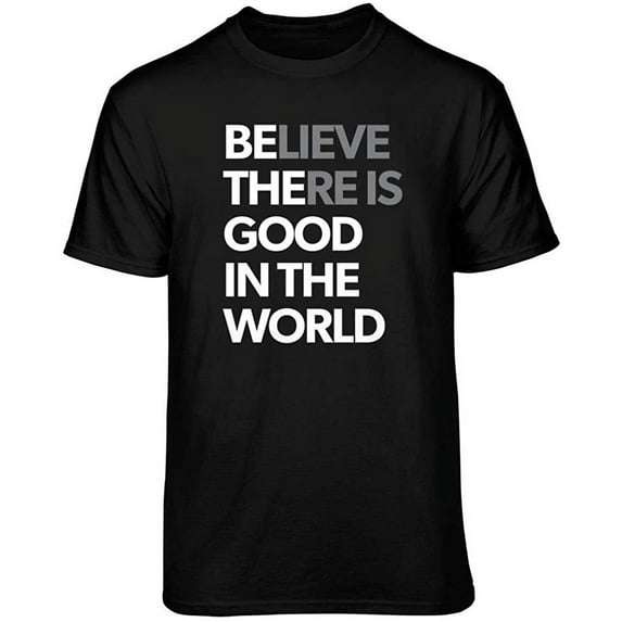 Teelocity Be The Good Graphic T-Shirt (2XL - Standard Fit, Black)
