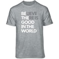 thumbnail image 1 of Teelocity Be The Good Graphic T-Shirt (Small - Standard Fit, Athletic Heather), 1 of 4