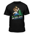 thumbnail image 1 of Teelocity Bob Ross Bob Ross Saves Black Short Sleeve Graphic Tee, 1 of 5