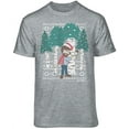 thumbnail image 1 of Teelocity Bob Ross Christmas Tree Hug Graphic T-Shirt (Medium - Standard Fit, Athletic Heather), 1 of 4