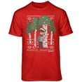 thumbnail image 1 of Teelocity Bob Ross Christmas Tree Hug Graphic T-Shirt (Red, Small), 1 of 3
