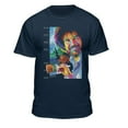 thumbnail image 1 of Teelocity Bob Ross Geometric Painting Navy Short Sleeve Graphic Tee, 1 of 3