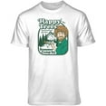thumbnail image 1 of Teelocity Bob Ross Happy Camp Graphic T-Shirt (Medium - Standard Fit, White), 1 of 4
