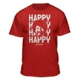 thumbnail image 1 of Teelocity Bob Ross Happy Repeat Red Short Sleeve Graphic Tee, 1 of 4