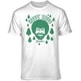 thumbnail image 1 of Teelocity Bob Ross Happy Trees Cartoon Graphic T-Shirt (Medium - Standard Fit, White), 1 of 4