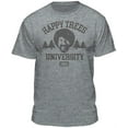 thumbnail image 1 of Teelocity Bob Ross Happy Trees University Athletic Heather Short Sleeve Graphic Tee, 1 of 4