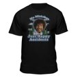 thumbnail image 1 of Teelocity Bob Ross Just Happy Accidents Black Short Sleeve Graphic Tee, 1 of 6