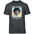thumbnail image 1 of Teelocity Bob Ross Life Lessons Charcoal Heather Short Sleeve Graphic Tee, 1 of 4