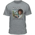 thumbnail image 1 of Teelocity Bob Ross Make Mistakes Into Birds Athletic Heather Short Sleeve Graphic Tee, 1 of 7