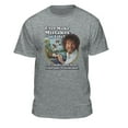 thumbnail image 1 of Teelocity Bob Ross Make Mistakes Into Birds Athletic Heather Short Sleeve Graphic Tee, 1 of 7