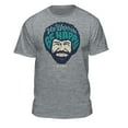 thumbnail image 1 of Teelocity Bob Ross No Worries Be Happy Graphic T-Shirt (Medium - Standard Fit, Athletic Heather), 1 of 4