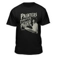 thumbnail image 1 of Teelocity Bob Ross Painters Gonna Paint Black Short Sleeve Graphic Tee, 1 of 7