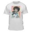 thumbnail image 1 of Teelocity Bob Ross Retro Photo Graphic T-Shirt (Medium - Athletic Fit, White), 1 of 4