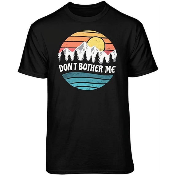 Teelocity Don't Bother Me Graphic T-Shirt (3XL - Standard Fit, Black)