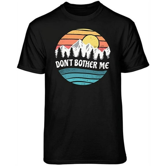 Teelocity Don't Bother Me Graphic T-Shirt (Medium - Standard Fit, Black)