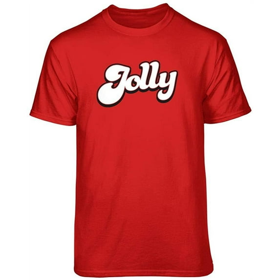 Teelocity Jolly Graphic T-Shirt (Medium - Standard Fit, Red)
