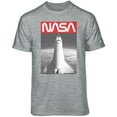 thumbnail image 1 of Teelocity NASA Shuttle Graphic T-Shirt (3X-Large, Athletic Heather), 1 of 4
