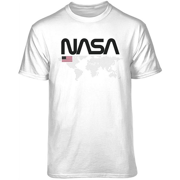 Teelocity NASA World Map Graphic T-Shirt