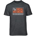 thumbnail image 1 of Teelocity Not Social Distancing Graphic T-Shirt (Large - Standard Fit, Charcoal Heather), 1 of 4