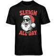 thumbnail image 1 of Teelocity Sleigh All Day Graphic T-Shirt (X-Large - Standard Fit, Black), 1 of 4