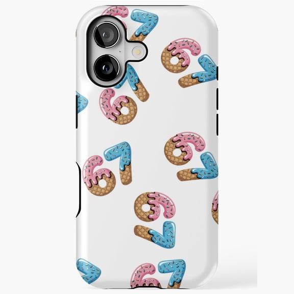 Teen 67 Slang Meme Ice Cream Drip Art iPhone Case 17 11 12 13 14 15 16 Pro Max