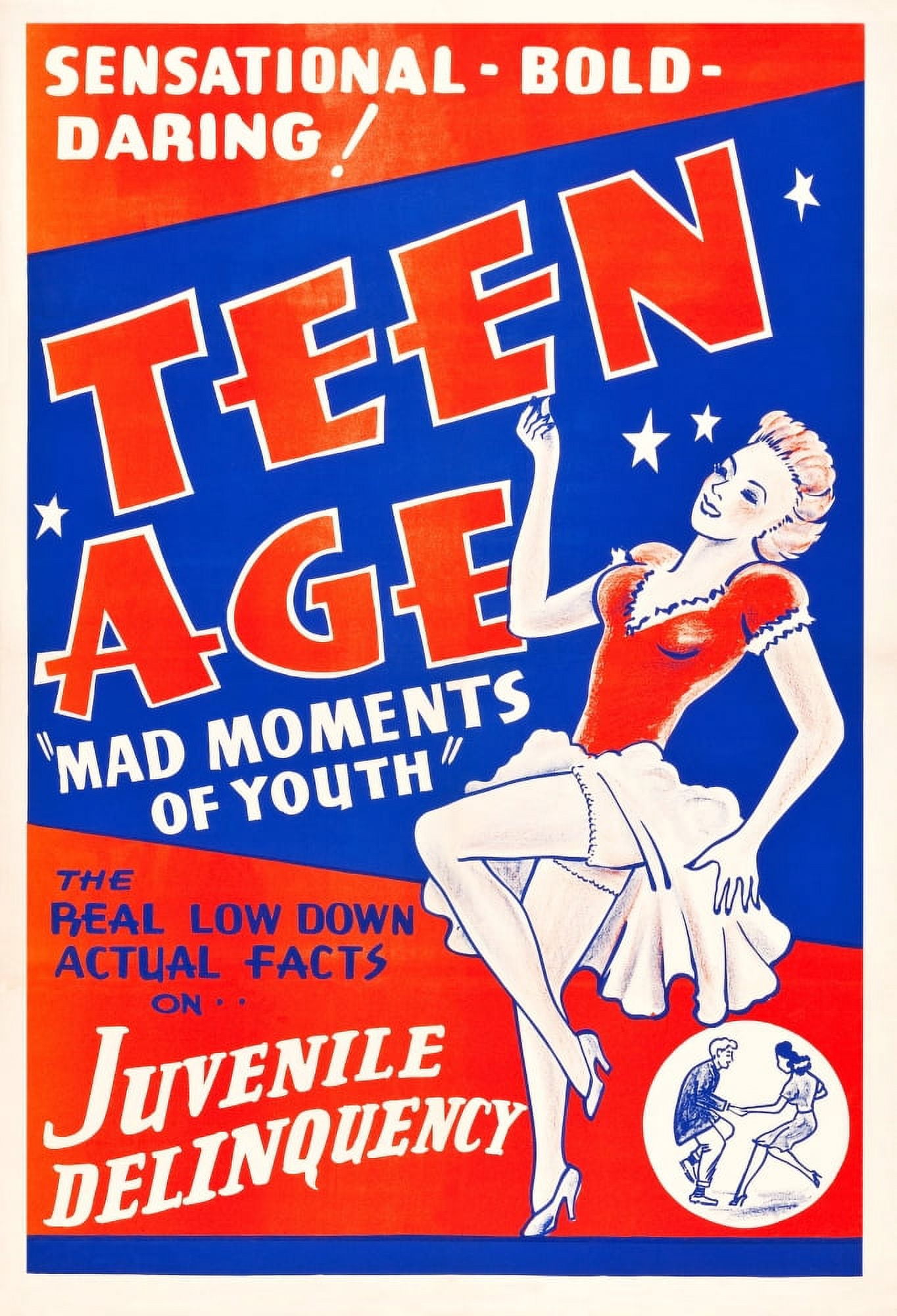Teen Age Canvas Art - (11 x 17)