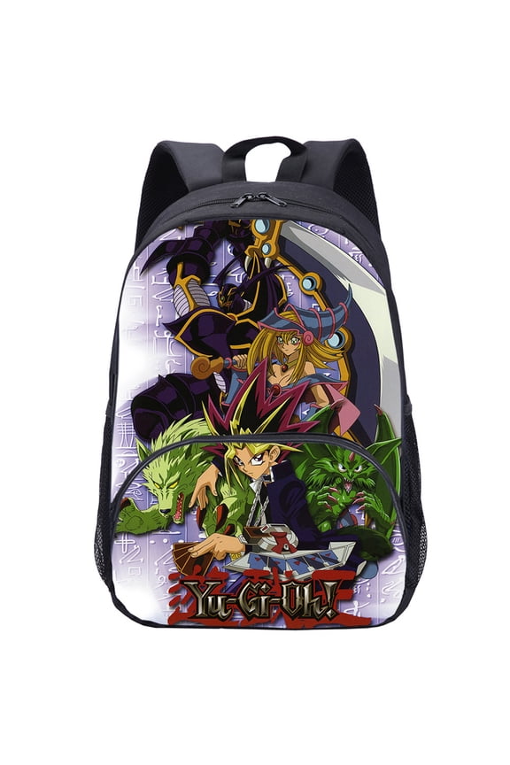 Teen Anime Canvas Backpack-Lightweight School Bookbag Waterproof Laptop Bag-Graphic Rucksack for Stuents