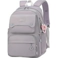 thumbnail image 1 of Teen Backpack, Multi-pocket Large Backpack,College Aesthetic Laptop Bookbag,Outdoor Backpack,Waterproof Backpack,Grey, 1 of 7
