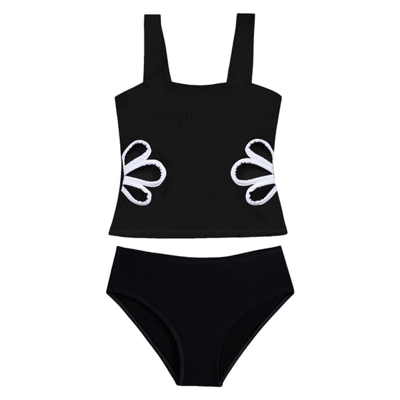 Teen Bathing Suits Girl Junior Toddler Baby Girl Swimsuit Set Two-Piece Infant Bow Swimwear Summer Beach Pool Bathing Suit