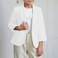 thumbnail image 1 of Teen Blazer for Kids Lapel Suit Open Front Long Sleeve White Jacket Kids with Pockets Girls Jacket for Teen Girls 13-14 Years Formal&nbsp;Outfits, 1 of 7