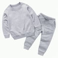 thumbnail image 1 of Teen Boy Clothes Boys Spring Fall Round Neck Long Sleeve Elastic Waist 6M 12M 24M 2T 3T 4T 5T Sweatshirt + Pants 2 Piece, 1 of 8
