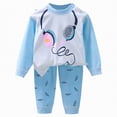 thumbnail image 1 of Teen Boy Clothes Infant Girl Spring Fall Cute Long Sleeve Stretch Waistband 2T-5T Pants Set Outfits 2 PC, 1 of 7