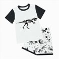 thumbnail image 1 of Teen Boy Clothes Toddler Baby Boys Summer Outfits Kids Round Neck Printed Short-sleeved Casual 0 6 12 18 24 Months 2T 3T Pajamas Tops T-Shirt Tops+Long Pants Two Pieces Set, 1 of 4