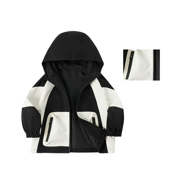 Teen Boy Jackets Toddler Windbreaker Jacket Zipper Hoodies Lightweight Toddler Jacket Fall Outfits Size 15-18 Years Girls Jacket