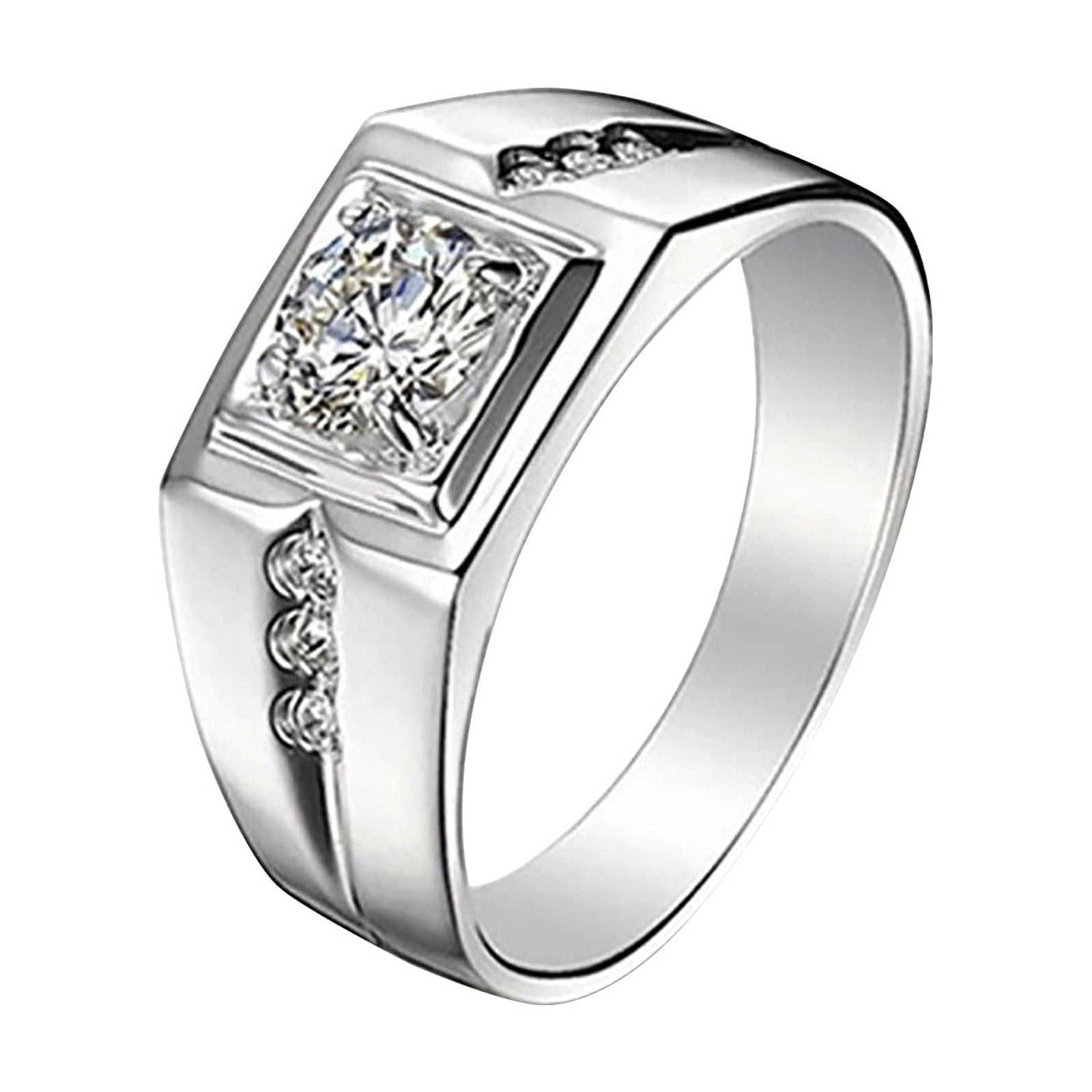 0.55 Cts F/VS1 Round Brilliant Cut Diamond Men's Solitaire Ring In 585 14K  Gold | eBay