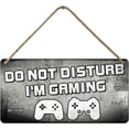 thumbnail image 1 of Teen Boy Room Decor Gaming Gifts For Boys Gamer Stuff Tenage Sign Gaming Accessories Teen Boys Easter Basket Gaming Posters Cool Random Things For Teen Boys Do Not Disturb I'M Gaming Signs 12X6 In, 1 of 6