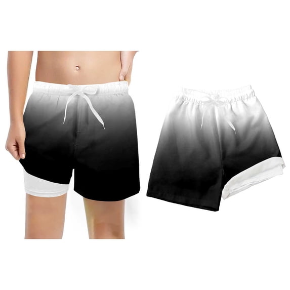 Boy Swim Trunks Compression Liner Casual Swim Shorts Quick Dry Bathing Suit 10-12 Years Boy Shorts