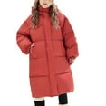 thumbnail image 1 of Teen Boy Winter Coat Teen Puffer Coat with Pocket Zip up Winter Hoodies Coat Solid Long Sleeve Windproof Teen Jacket Girls Winter Clothes Size 11-12 Years, 1 of 9