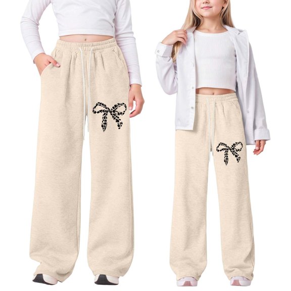 Teen Boys Baggy Sweatpants Boys Jogger Pants Casual Pants Elastic Waist Wide Leg Boy Uniform Pants Boys Back To School Clothes Teen Boys Size 12-13 Years Pants