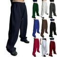thumbnail image 1 of Teen Boys Baggy Sweatpants - Elastic Drawstring Waist, Y2K Wide Leg Track Pants with Pockets for Yoga & Gym Dark Green S, 1 of 5