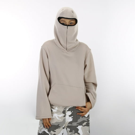 Boys Hoodie with Mask Long Sleeve Lightweight Pullover Tops Sweatshirt Creative Hoodies Fall Clothes Boys 13-14 Years Clothes