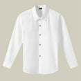 thumbnail image 1 of Teen Boys' Button Down Shirts Graduation Shirts Black Polo Shirts For Boys Girls Uniform Shirts 100Formal Outfits, 1 of 6