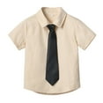 thumbnail image 1 of Teen Girls Button Down Shirts Khaki Polo Shirts for Boys Formal Shirt Kids Uniform Shirts 13-14 Years, 1 of 9