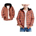 thumbnail image 1 of Teen Boys' Button-Down Shirts Plaid Hooded Long Sleeve Shirts Fall Light Jacket Boy Shirts Size 11-12 Years, 1 of 9