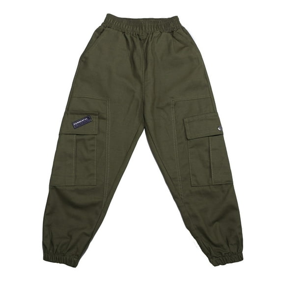 Teen Boys Cargo Pants Cargo Jogger Pants High Waisted Wide Leg with Pocket Loose Fit Boys Active Pants Casual Boys Pants Size 11-12 Years