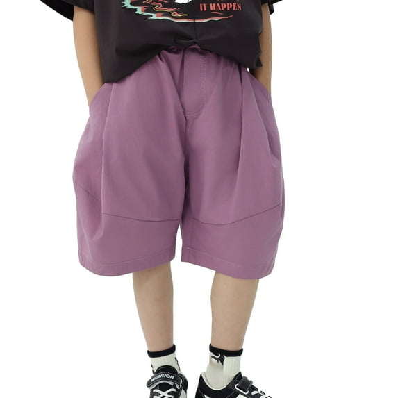 Teen Boys Cargo Shorts Lightweight Casual Drawstring Elastic Waist Summer Shorts with Pocket Boy Outfits 12-13 Years Boys Clothes