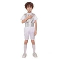 thumbnail image 1 of Teen Boys Dance Sparkly Dance Short Sleeve Top and Pants Set Jazz Dance Dance Performance Outerwear 13-14 Years, 1 of 4