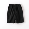 thumbnail image 1 of Girls Soccer Shorts Loose Fit Black Shorts High Waisted Boys Shorts Size 13-14 Years, 1 of 2